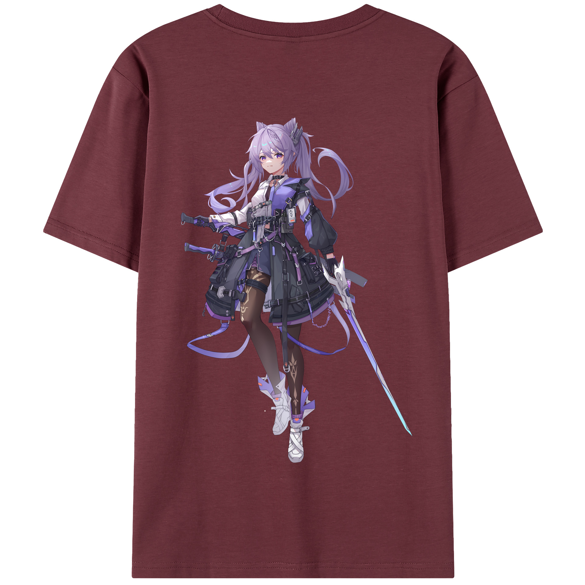 げんし神 刻晴 こくせい genshin Kokusei 綿100％半袖Tシャツ（背面プリント）